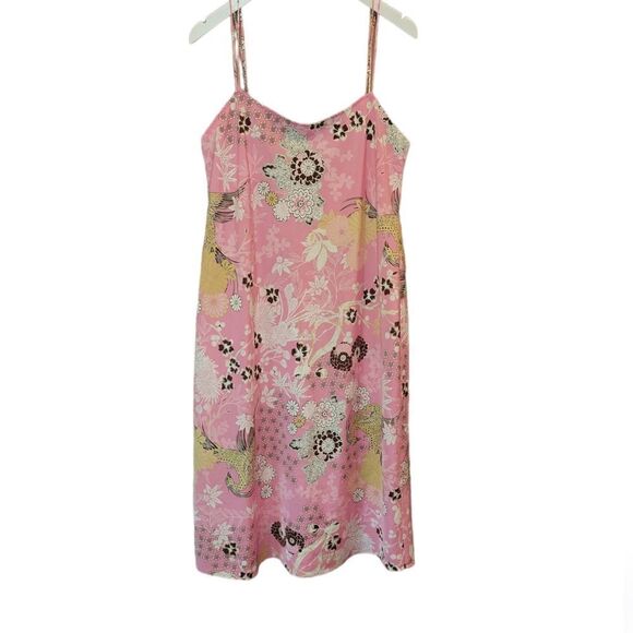 NATORI Pink Floral Slip Chemise Nightgown M - Picture 1 of 13